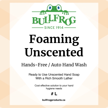 Foaming Unscented Hands Free front label image